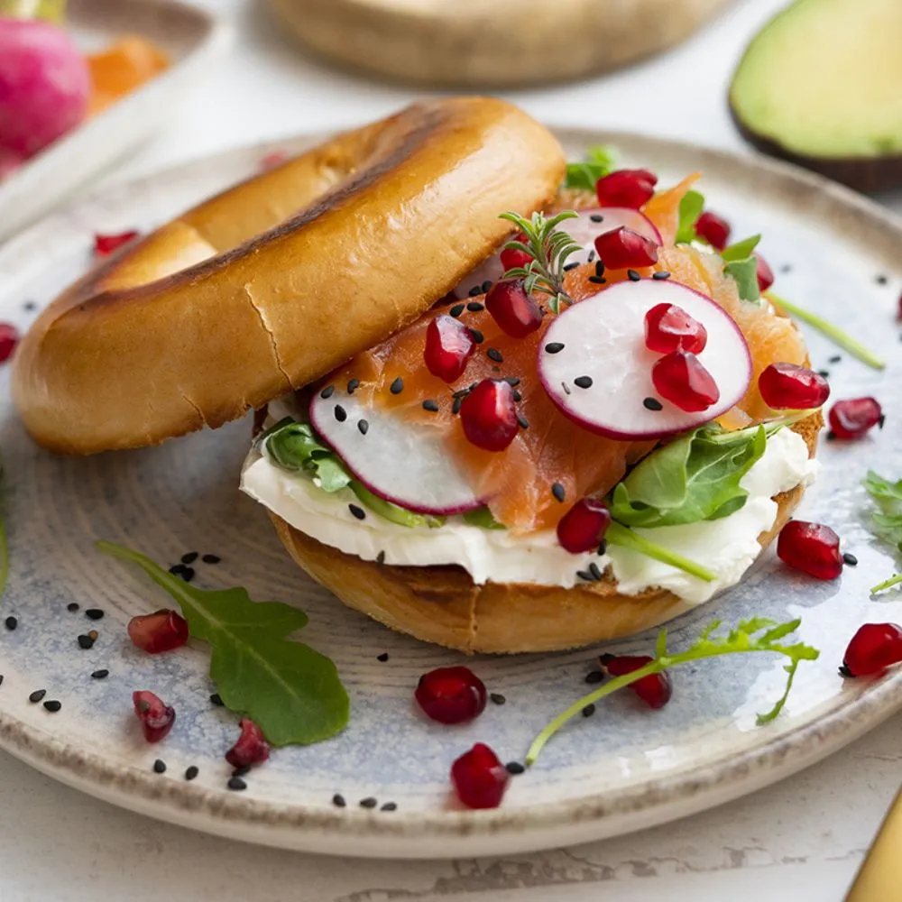 Bagels mit Cream Cheese & Lachs