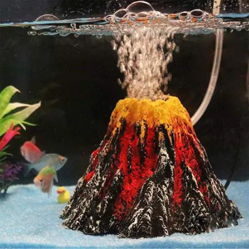 ETOPARS Aquarium Volcano Ornament, Air Bubbler Stone ETOPARS Aquarium Volcano Ornament, Air Bubbler Stone