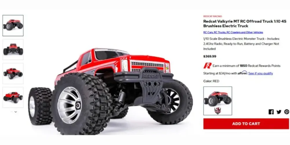 Redcat Racing Valkyrie 4S MT Redcat Racing Valkyrie 4S MT