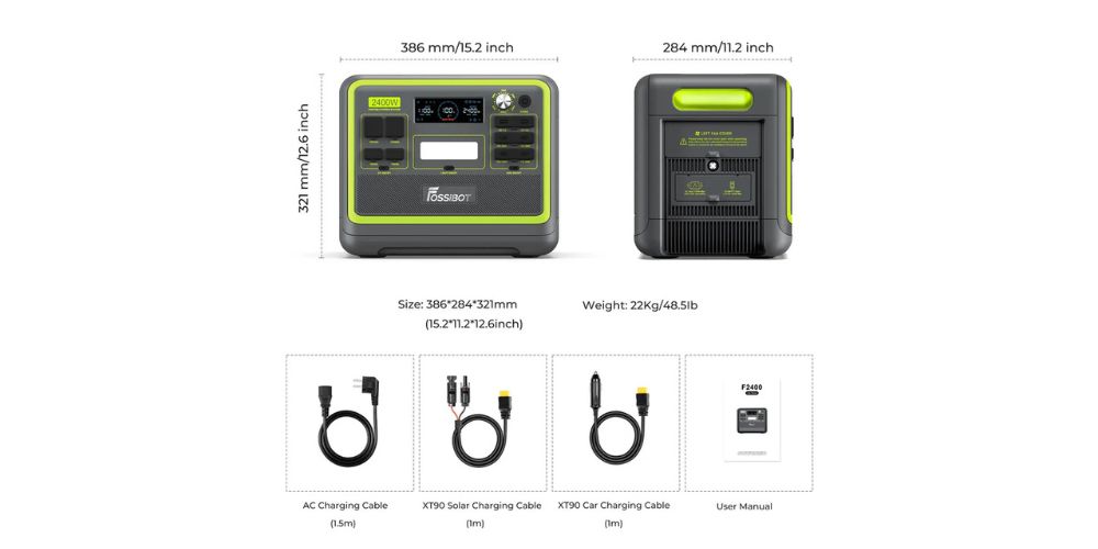 FossiBot F2400 Portable Power Station