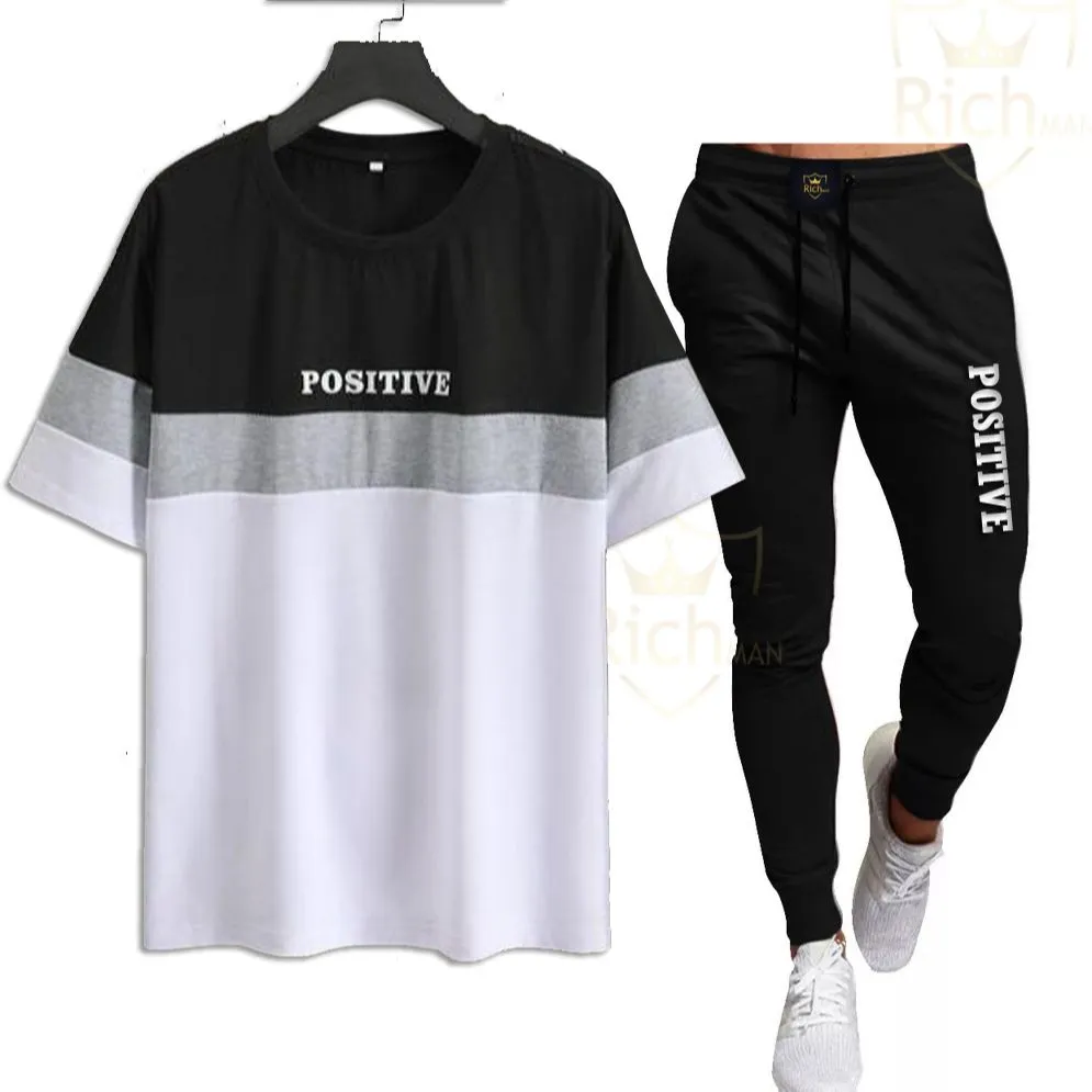 Positive Summer Men's Full-Sleeve Tracksuit